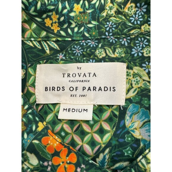 Birds of Paradis Bailey Blouse in Green Size M - Picture 5 of 6